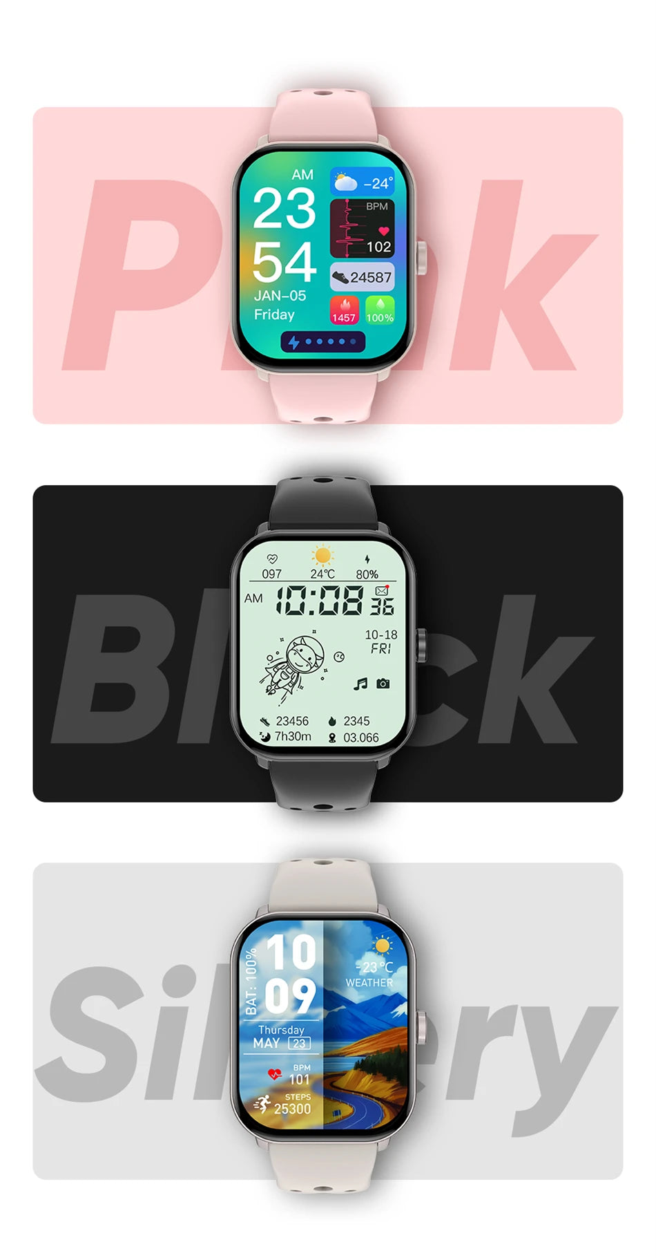 🔥 Offre Spécial SmartWatch en Maille les 3 pour 59,99€